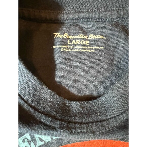 The Berenstain Bears Shirt Mens Large Blue  Too Cool For School Short Sleeve - Picture 6 of 7